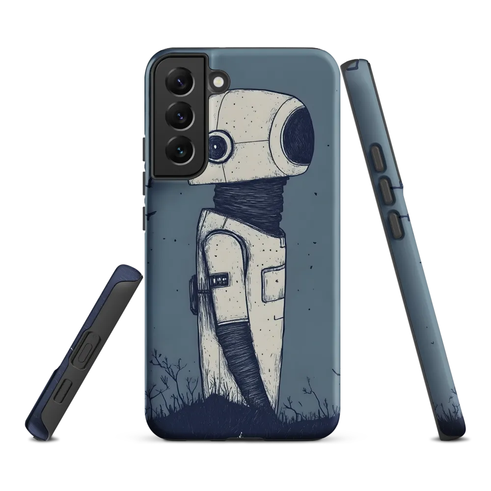Contemplative Robot in a Barren Landscape