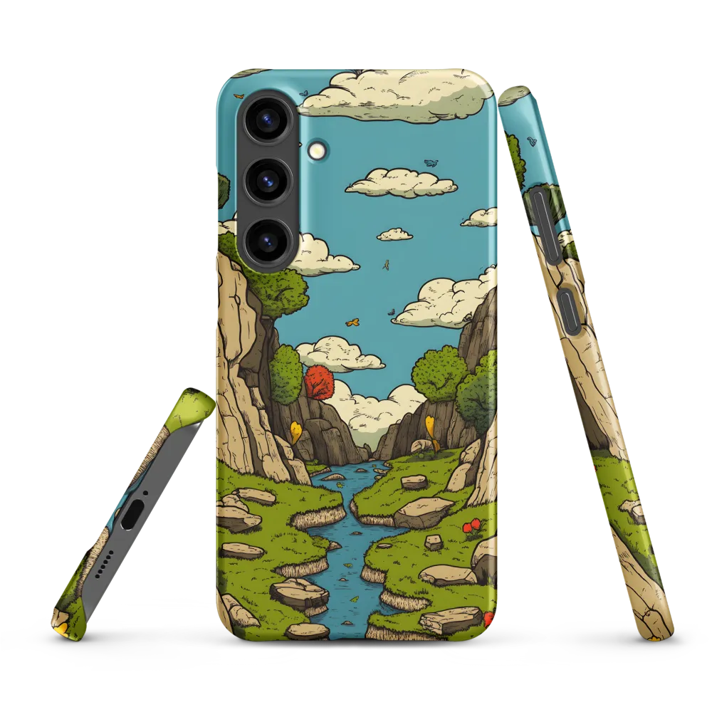 Whimsical Serenity: A Canyon Landscape