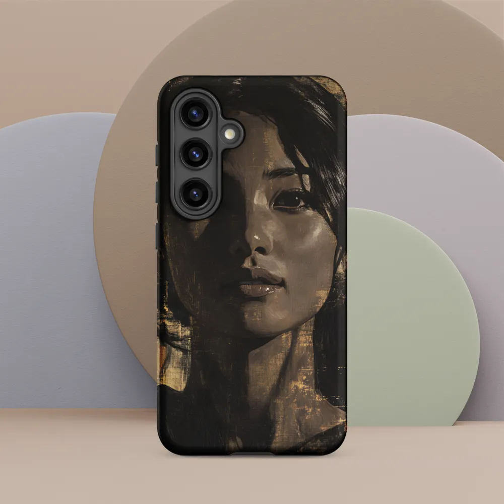 Golden Gaze: A Contemporary Portrait