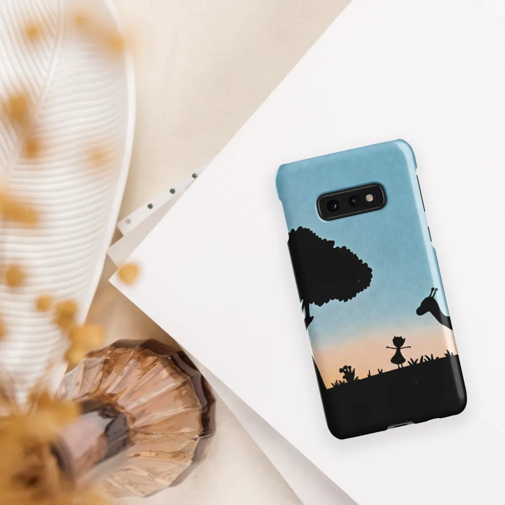 Curiosity in the Silhouette | Phone Case |  S10e | Snap Case | Matte