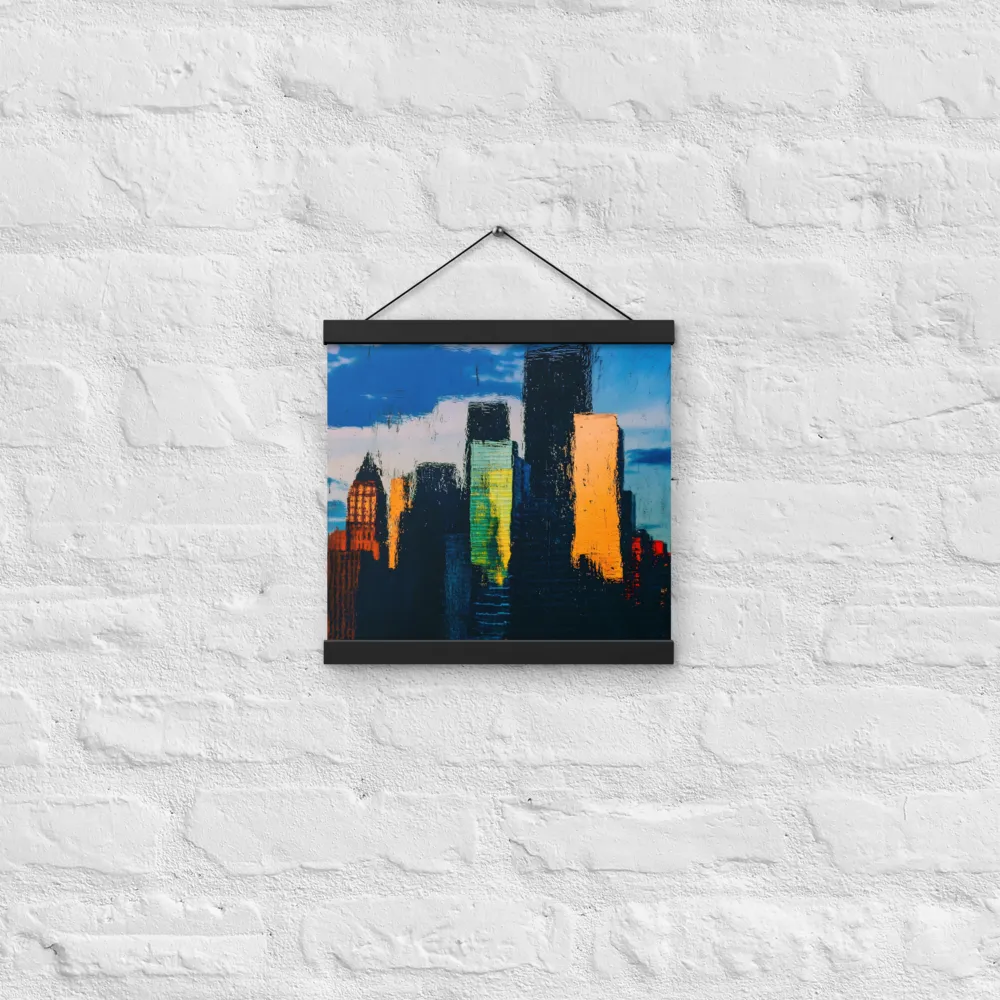 Reflections of Tranquility | Poster With Black Wood Hanger | 12″×12″