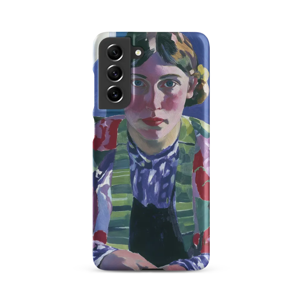Vibrant Gaze: A Modernist Portrait