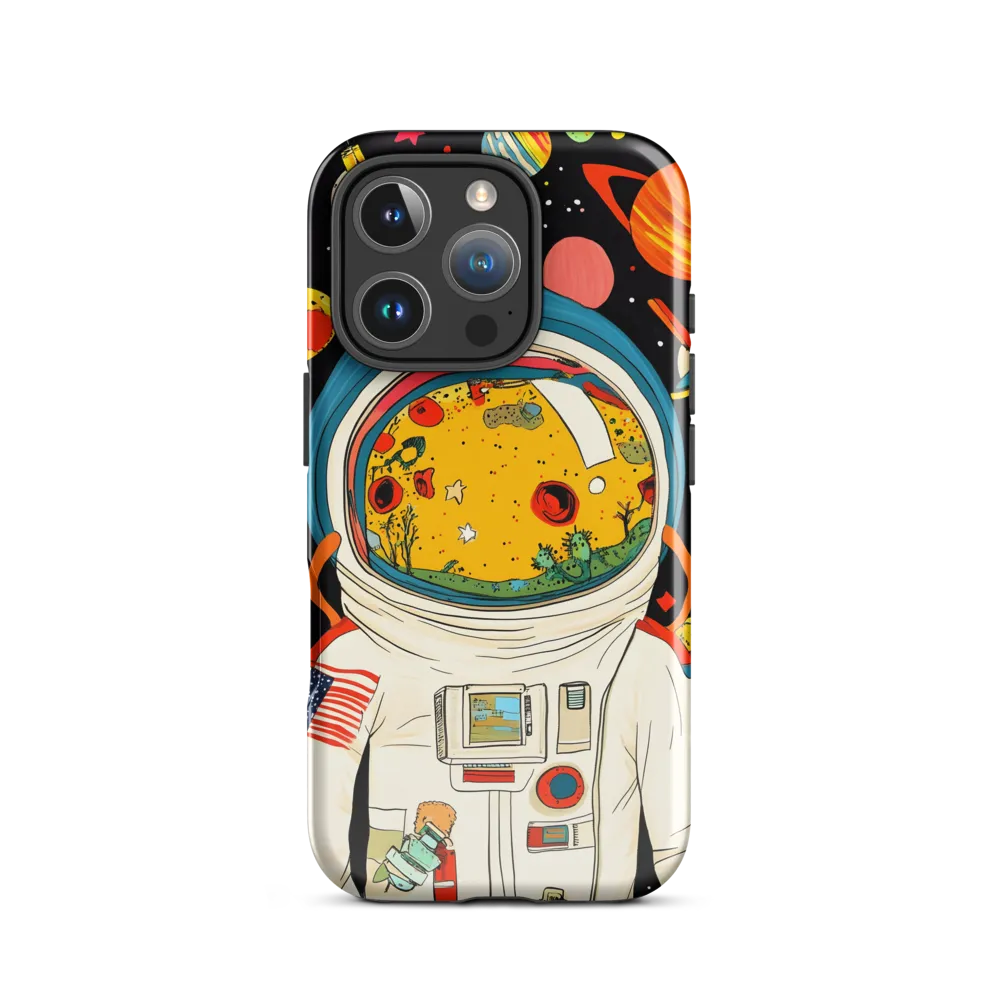 Cosmic Curiosity: Journey Within the Helmet | Phone Case |  16 Pro | Tough Case | Glossy