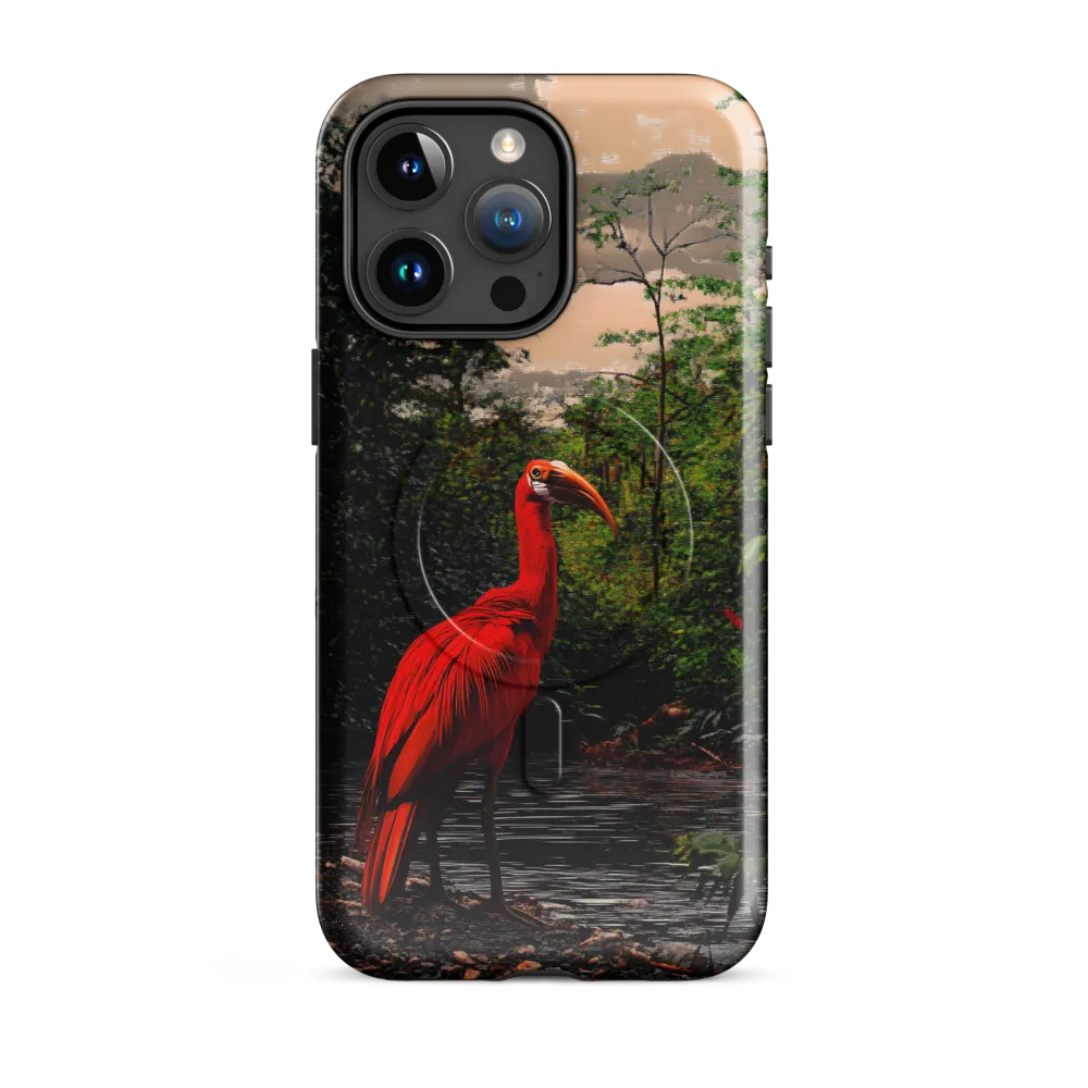 Enigmatic Elegance: The Scarlet Observer