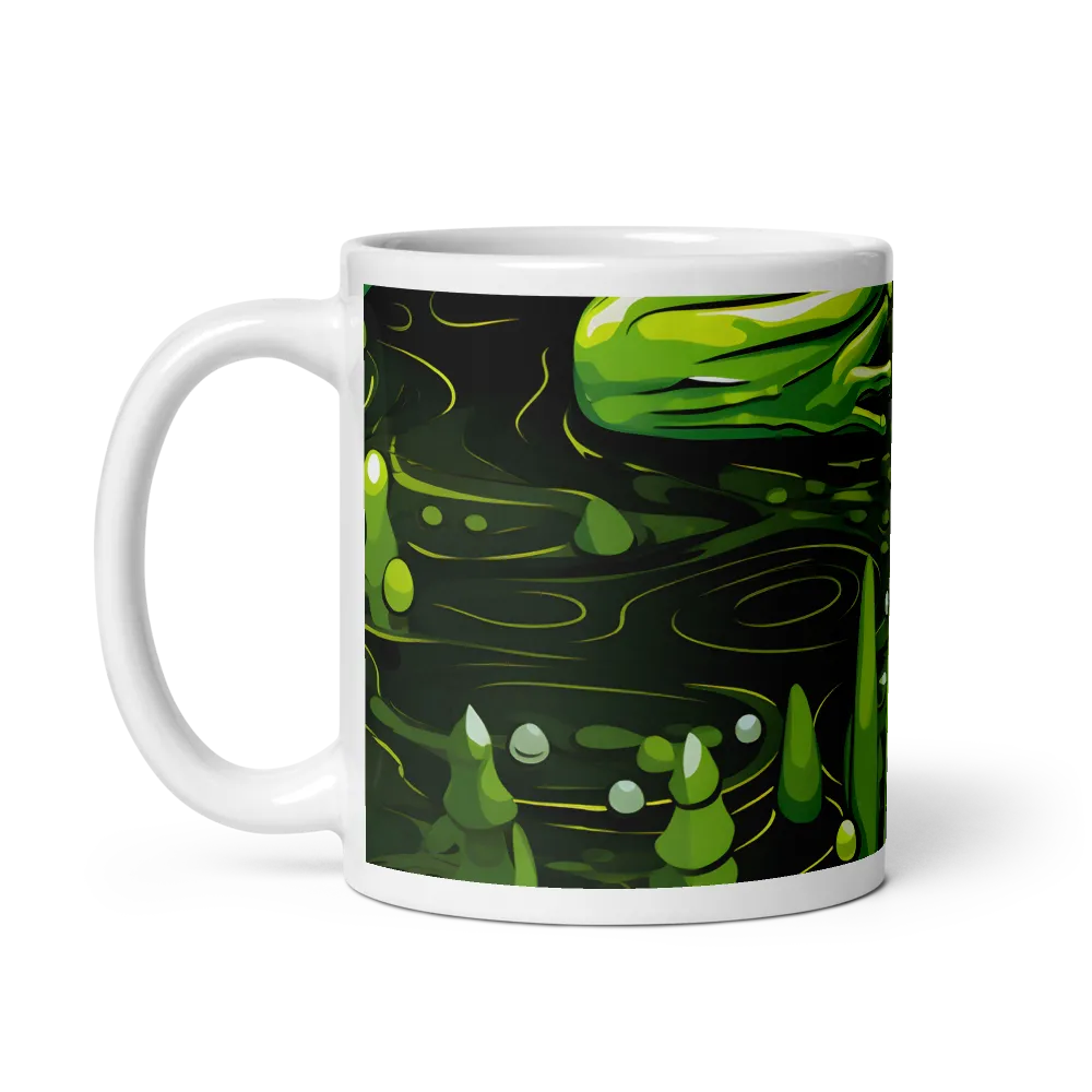 Green Harmony: Life Beneath the Surface | Mug with White inside | 11 oz