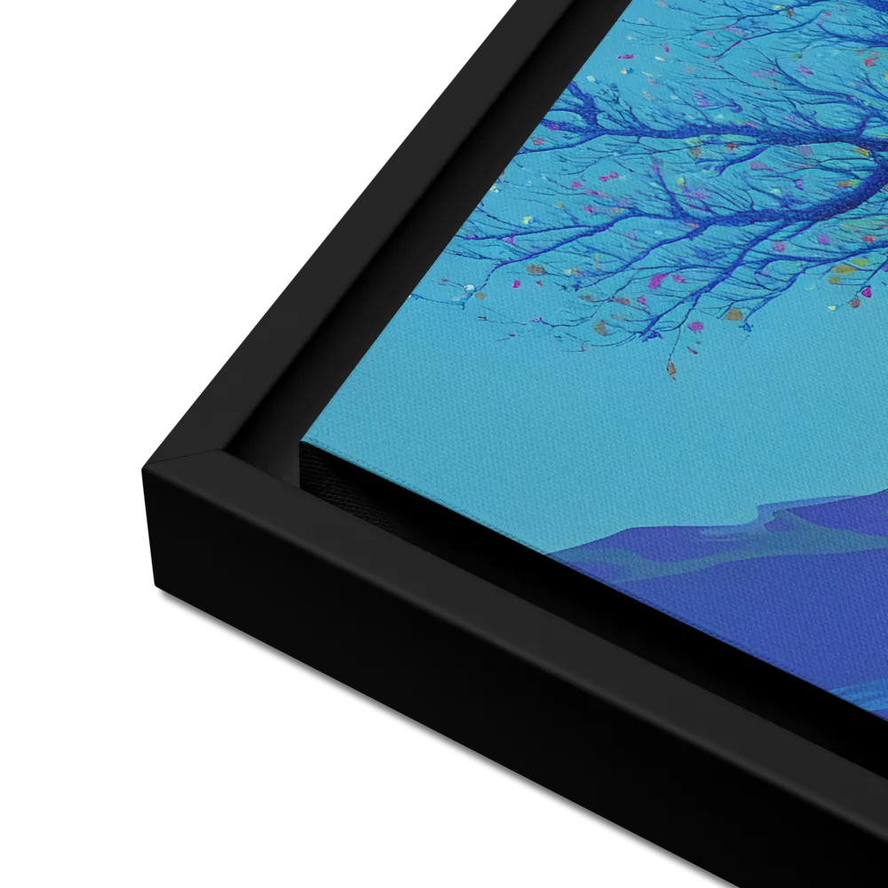 Ethereal Harmony | Canvas with Black Frame | 16″×16″