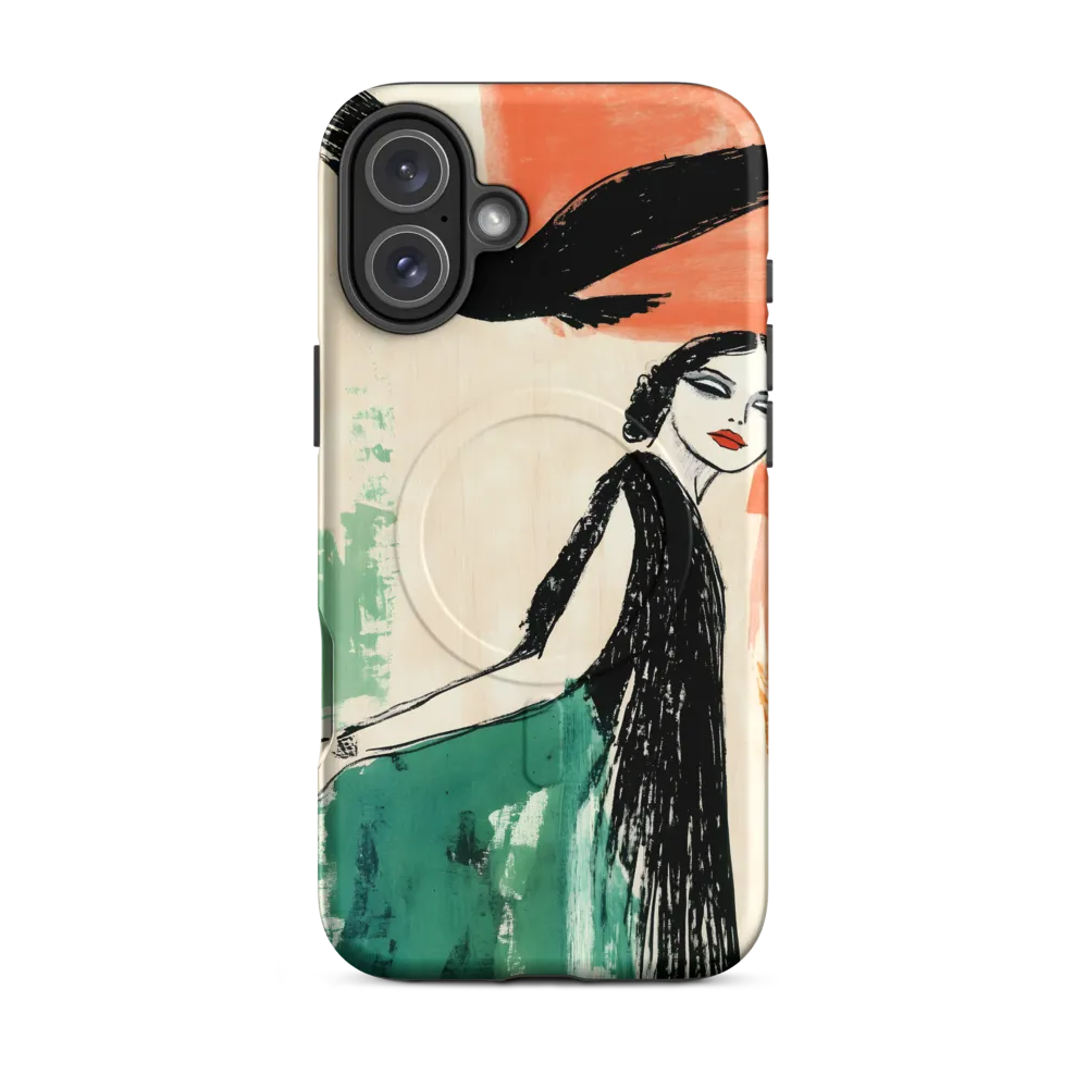 Elegance in Flight | Phone Case |  16 Plus | MagSafe® Tough Case | Matte
