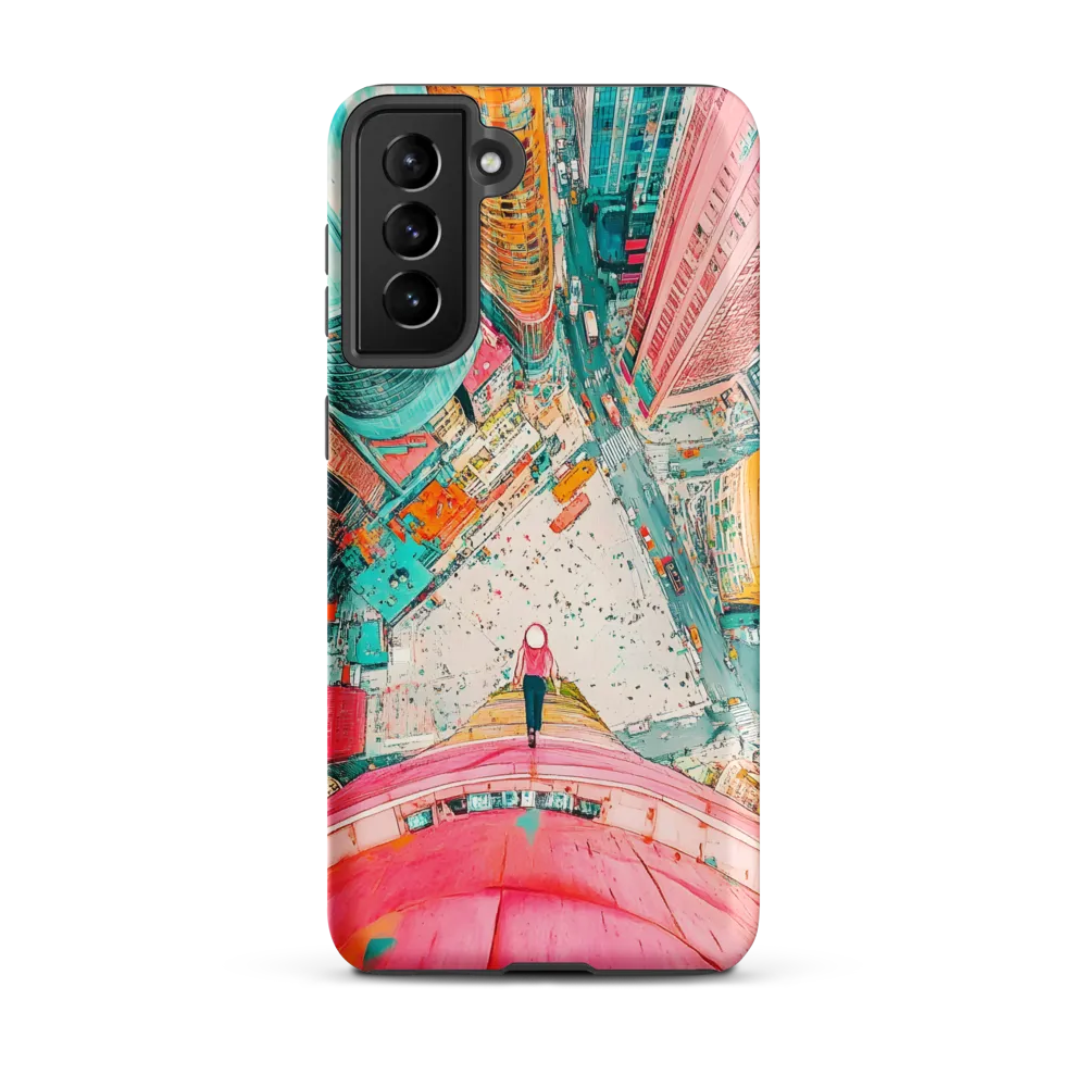 Vertical Horizons: A Surreal Cityscape Adventure | Phone Case |  S21 Plus | Tough Case | Matte
