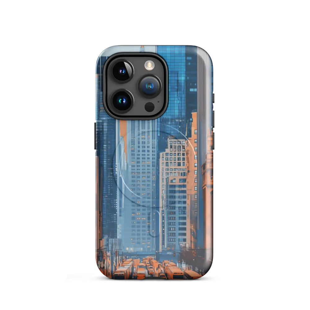 Urban Symphony in Blue and Orange