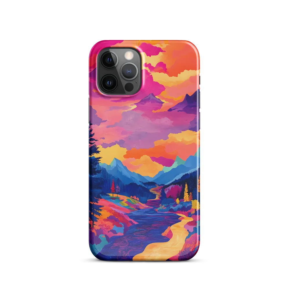 Radiant Serenity: A Surreal Landscape | Phone Case |  12 Pro | Snap Case | Glossy
