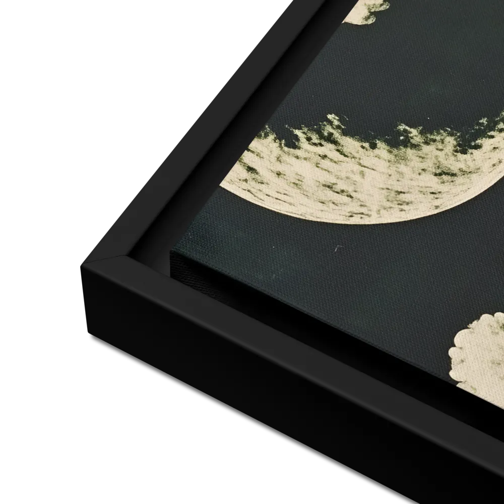 Whispers of the Moon | Canvas with Black Frame | 16″×16″