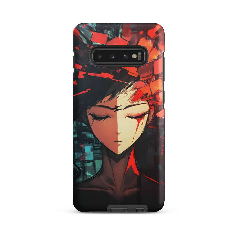 Fragmented Mind: The Silent Struggle | Phone Case |  S10 Plus | Tough Case | Matte