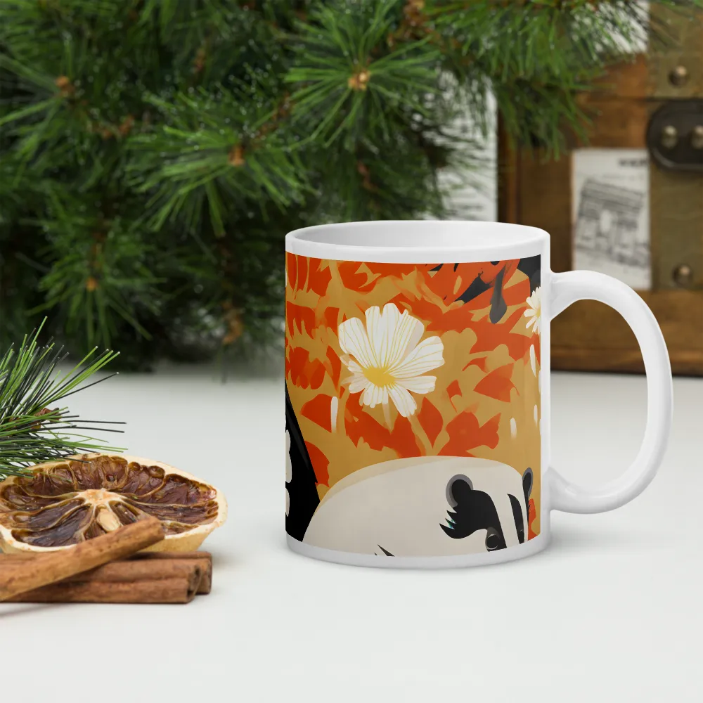 Whimsical Badgers in Bloom | Mugs | Multiple Sizes & Colors