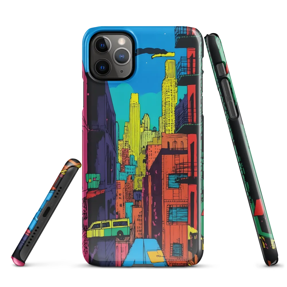 Urban Vibrance: A Pop Art Cityscape | Phone Case |  11 Pro Max | Snap Case | Glossy