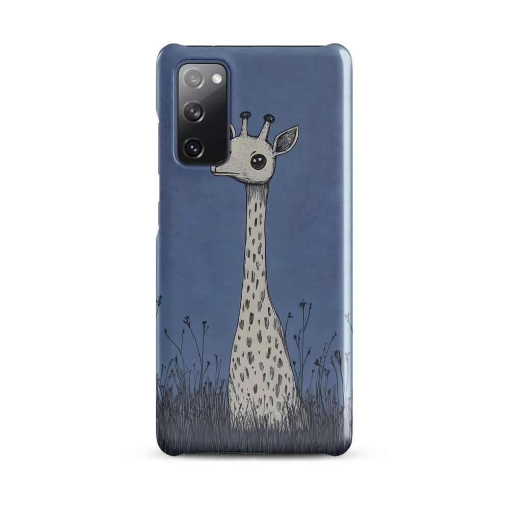Whimsical Giraffe in Blue