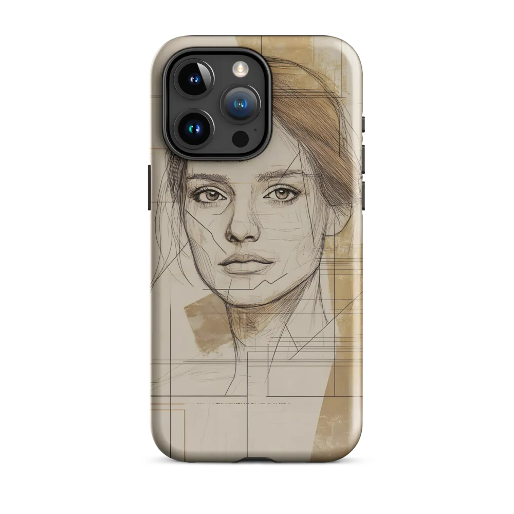 Geometric Elegance: A Modern Portrait