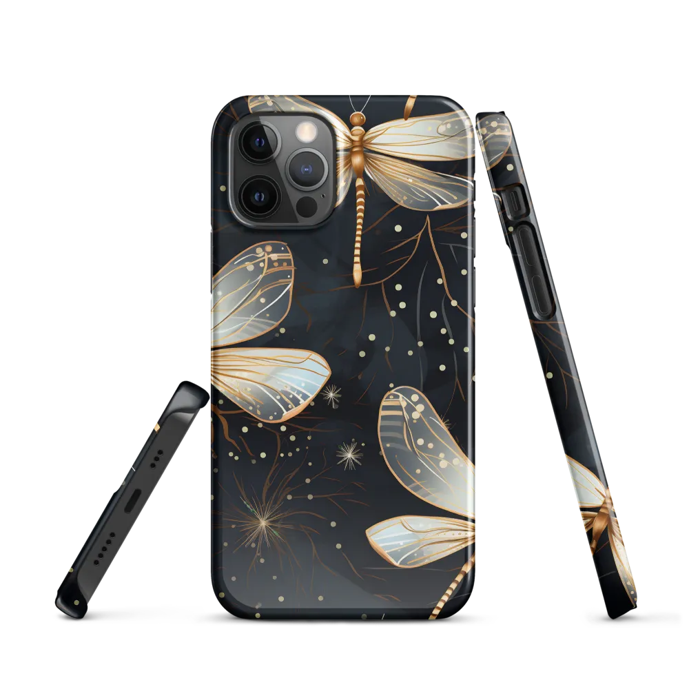 Ethereal Dance: Dragonflies in a Midnight Garden