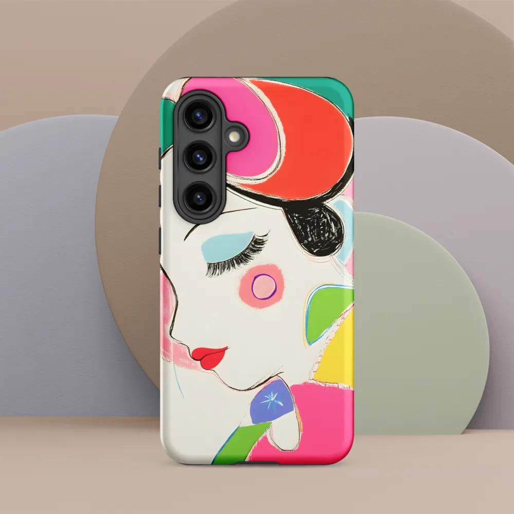 Whimsical Portrait in Colorful Abstraction