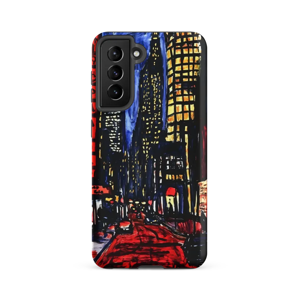 Urban Nightscape: A Journey Through Neon Lights