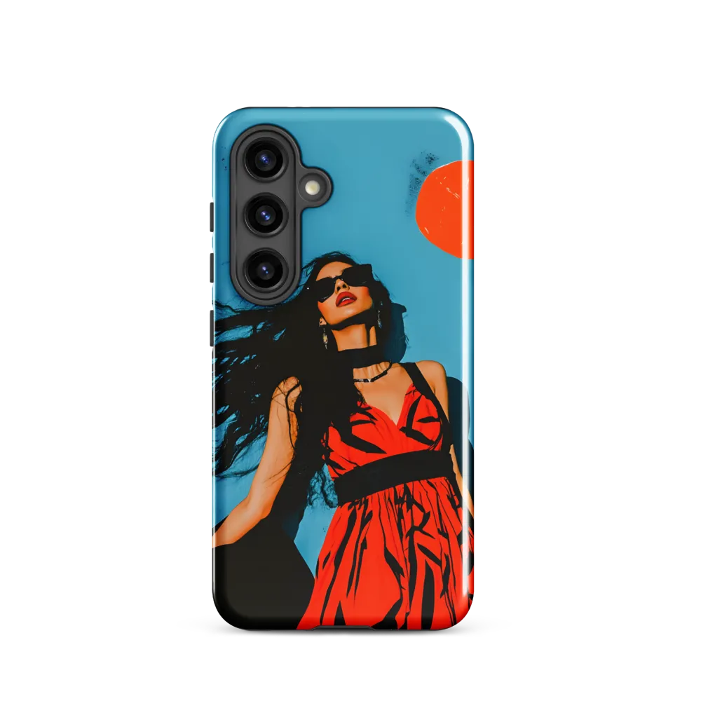 Turquoise Sun — Woman in Red Dress