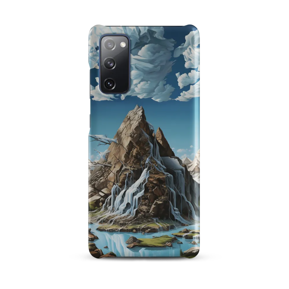 Majestic Cascade: A Mountain Masterpiece | Phone Case |  S20 FE | Snap Case | Matte