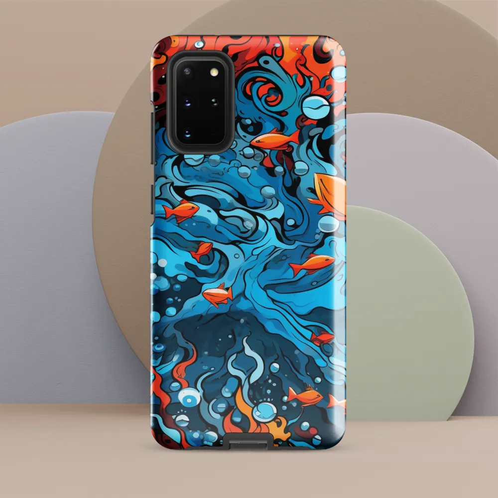 Fluid Harmony: Ocean and Flames