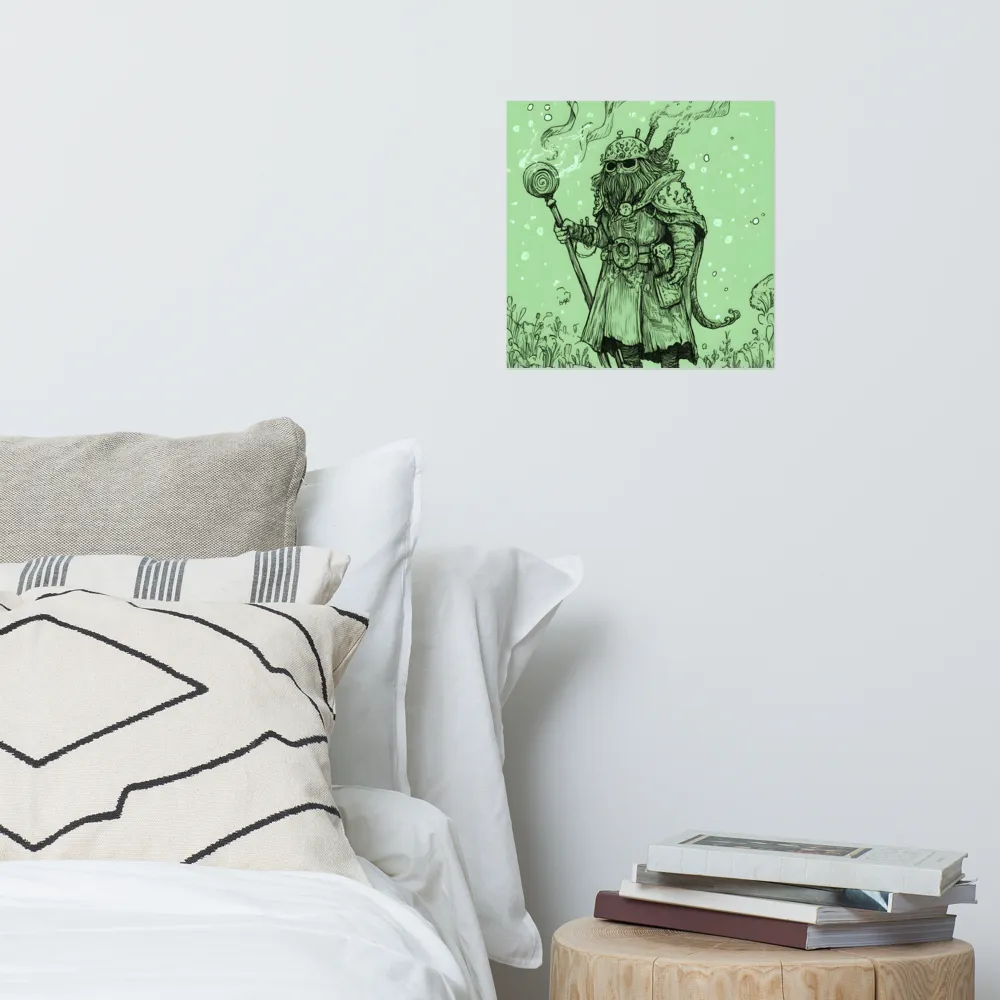 The Enigmatic Wizard | Poster | 14″×14″
