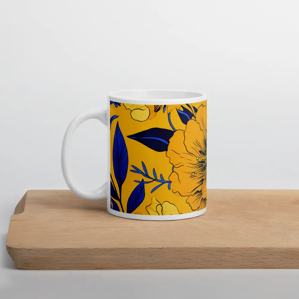 Vibrant Floral Harmony | Mug with White inside | 11 oz