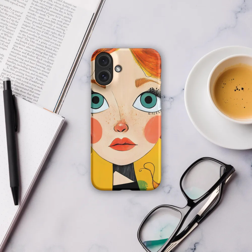 Whimsical Portrait of a Girl | Phone Case |  16 Plus | Snap Case | Matte