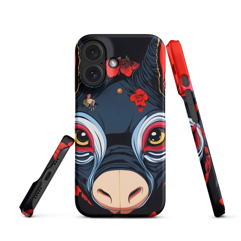 Mystical Bull with Floral Motifs