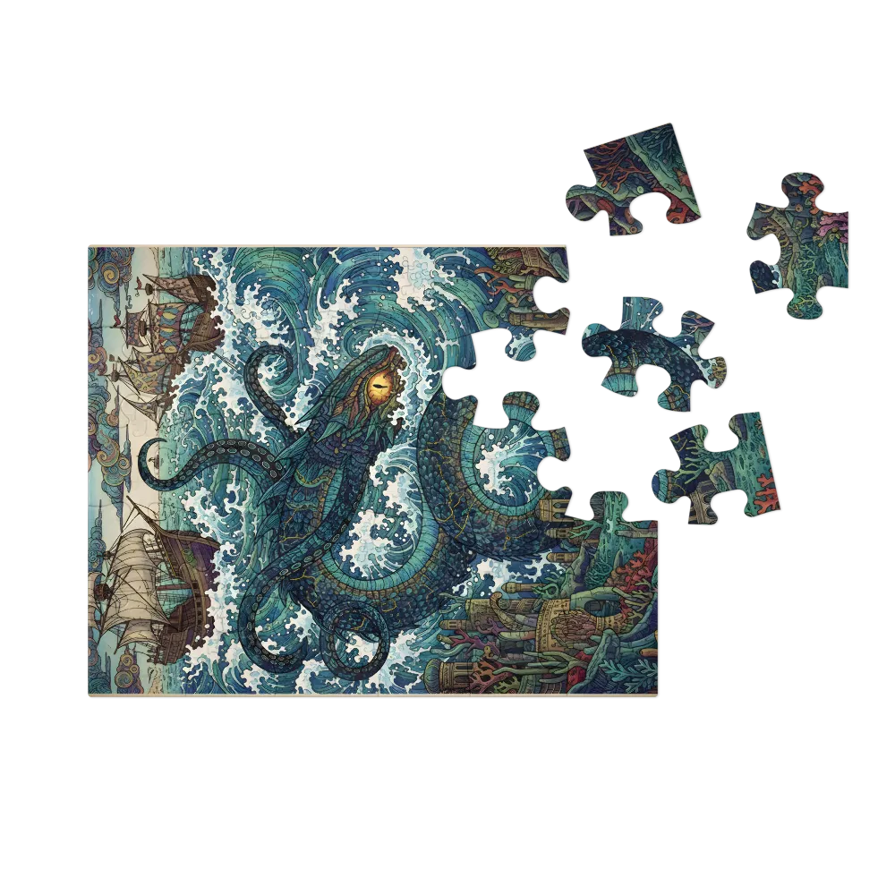 Leviathan of the Deep 
 Jigsaw Puzzle in Tin Box