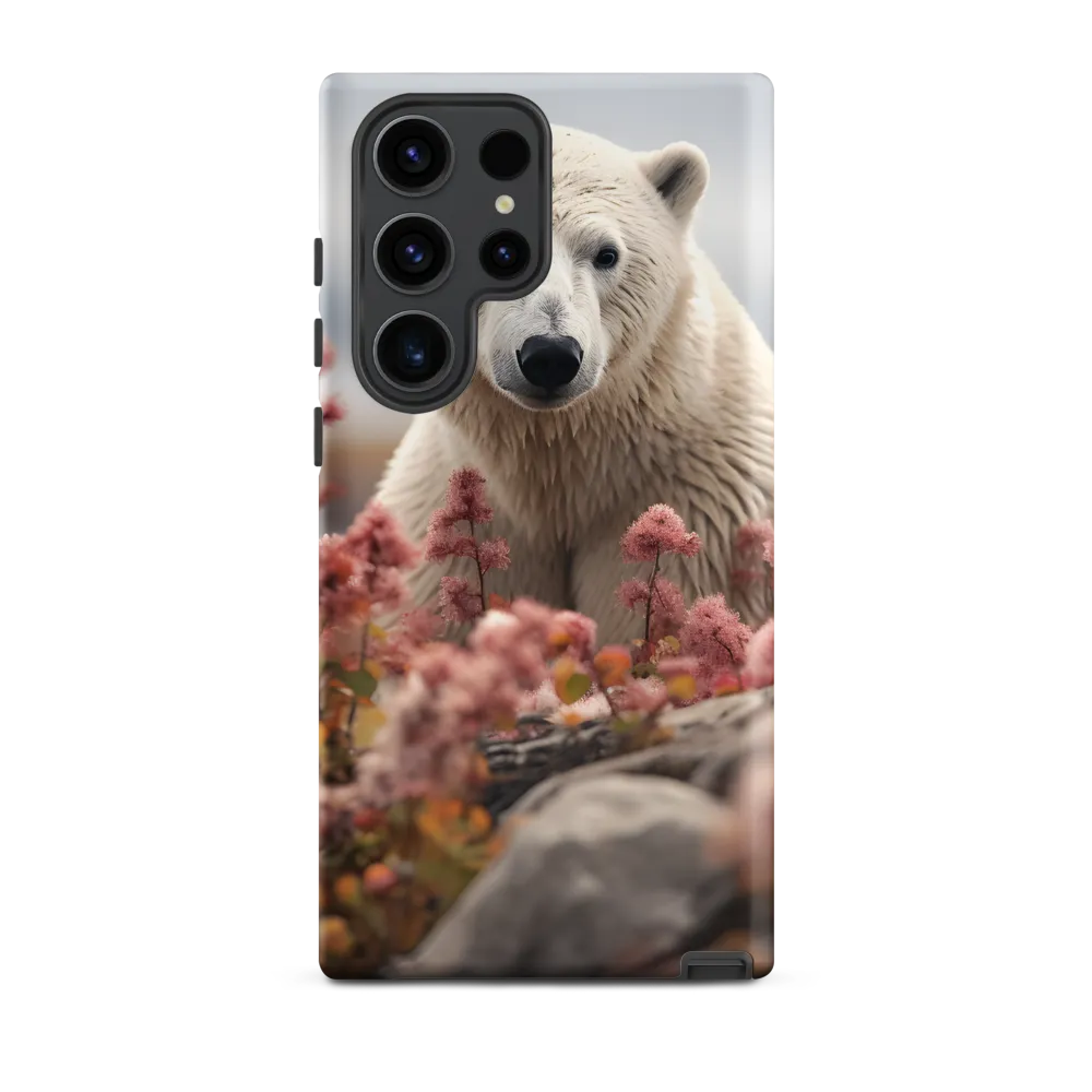 Curiosity Among Blooms: The Polar Bear