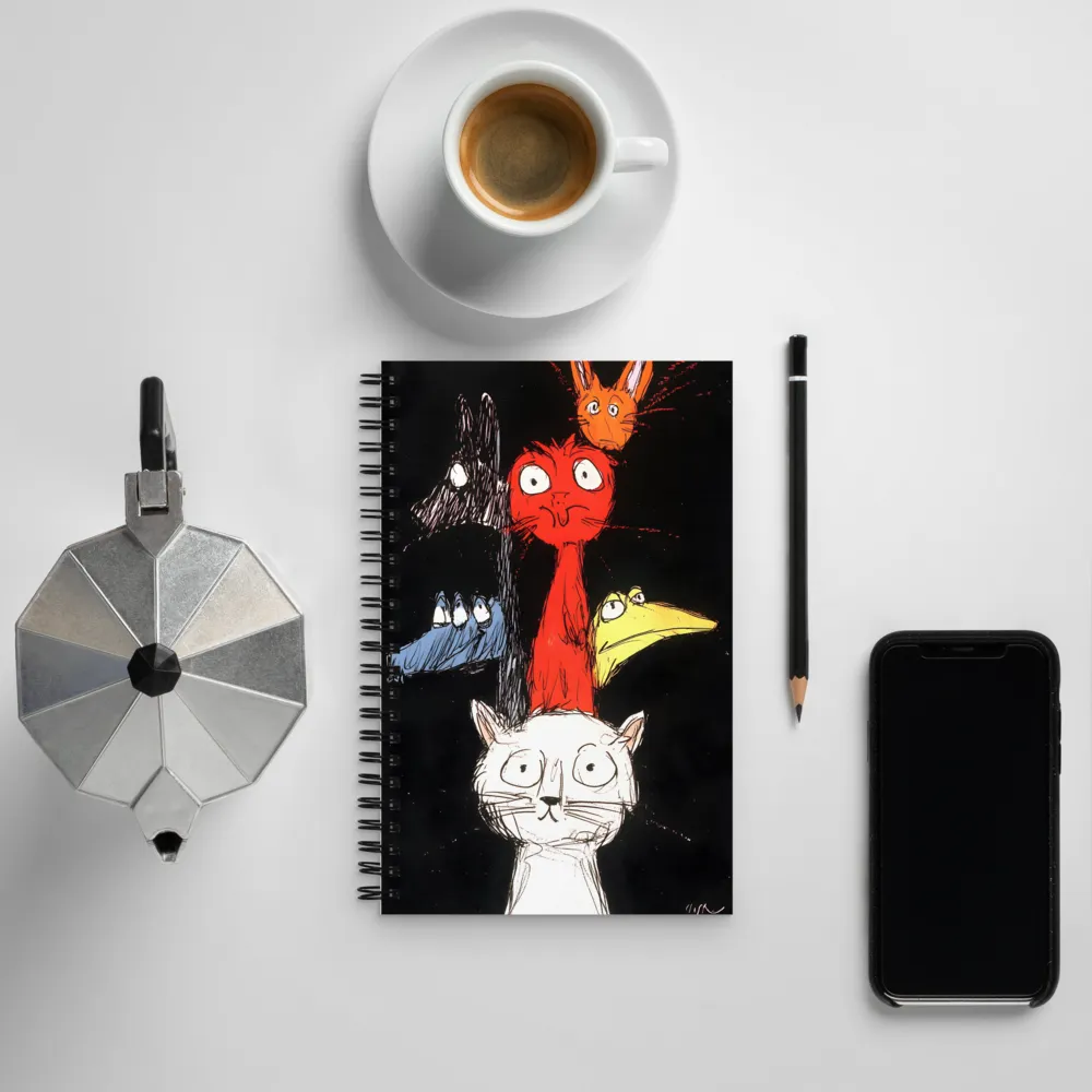 Whimsical Menagerie | Spiral Notebook