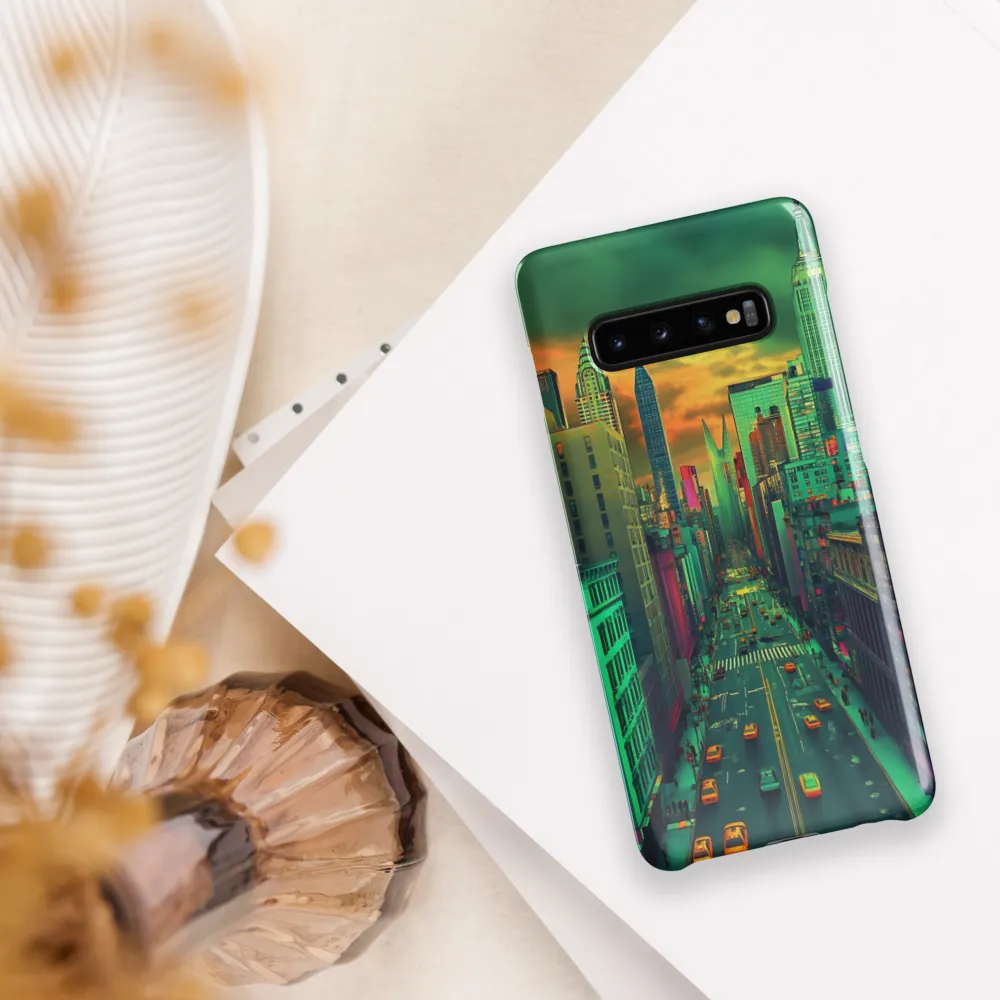 Urban Surrealism: Neon Dreams | Phone Case |  S10 Plus | Snap Case | Glossy