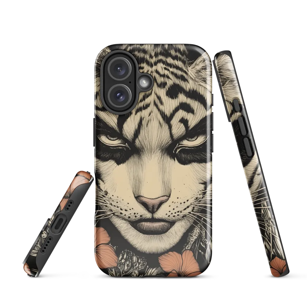 Feline Majesty: The Human-Leopard Connection | Phone Case |  16 | Tough Case | Glossy