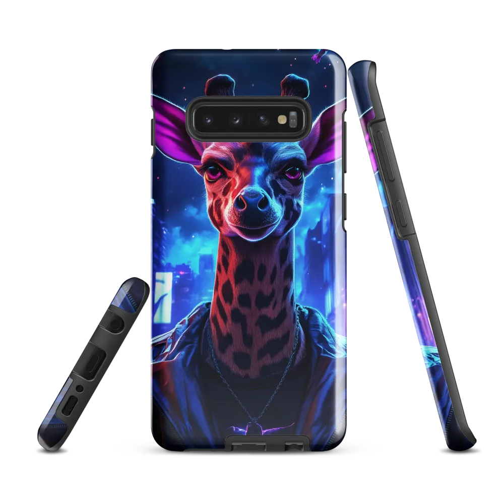 Urban Giraffe: A Neon Fantasy | Phone Case |  S10 Plus | Tough Case | Glossy