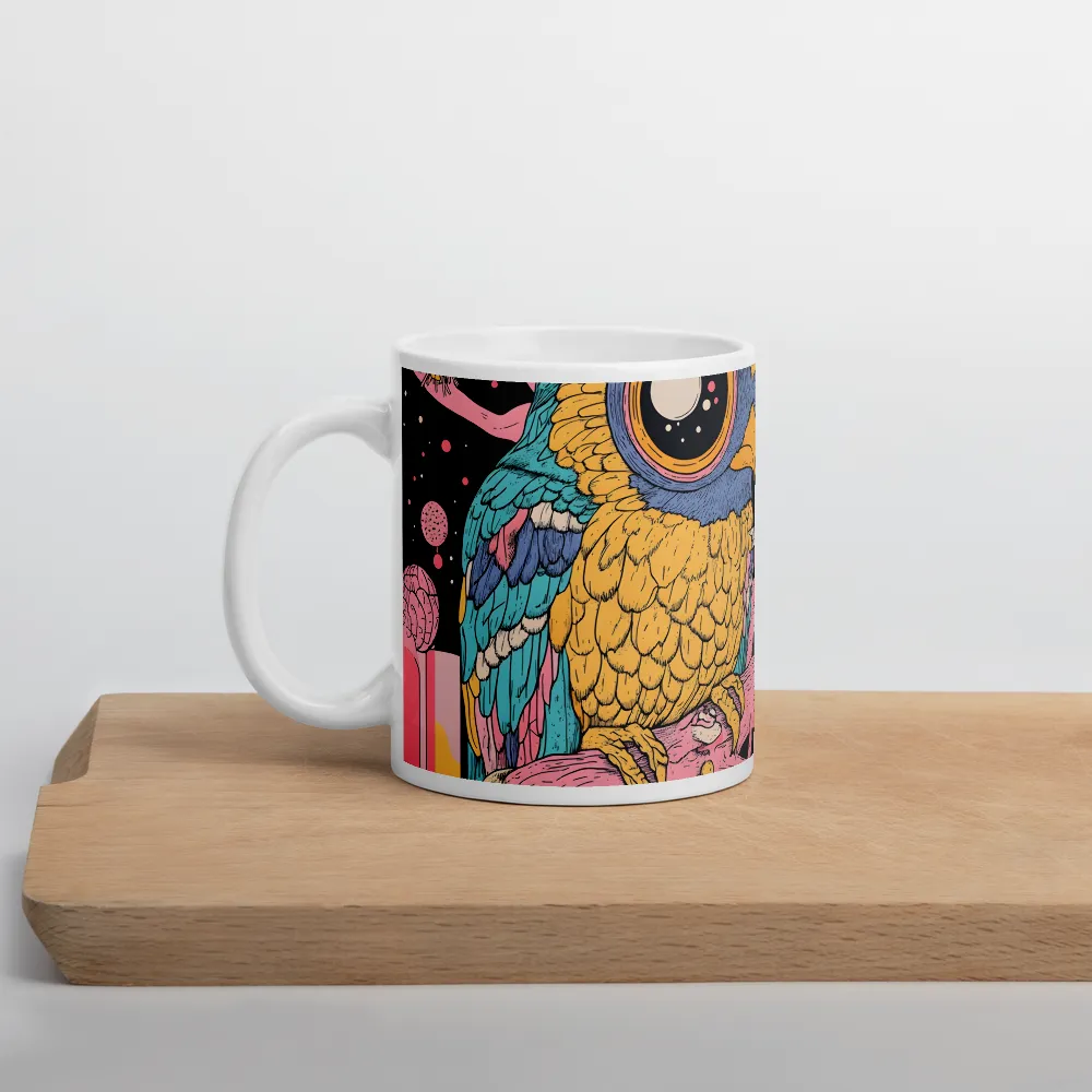 Whimsical Cosmic Owl | Mugs | Multiple Sizes & Colors