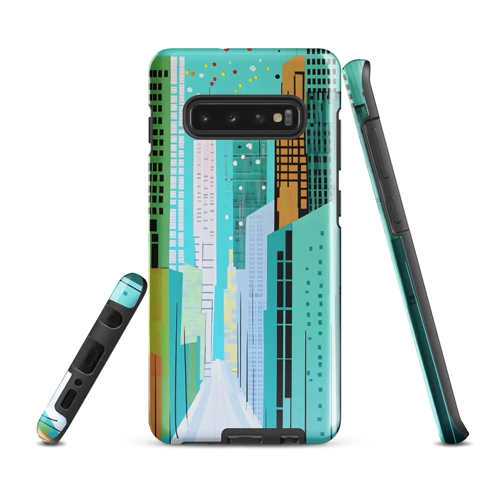 Urban Symphony in Turquoise | Phone Case |  S10 Plus | Tough Case | Glossy