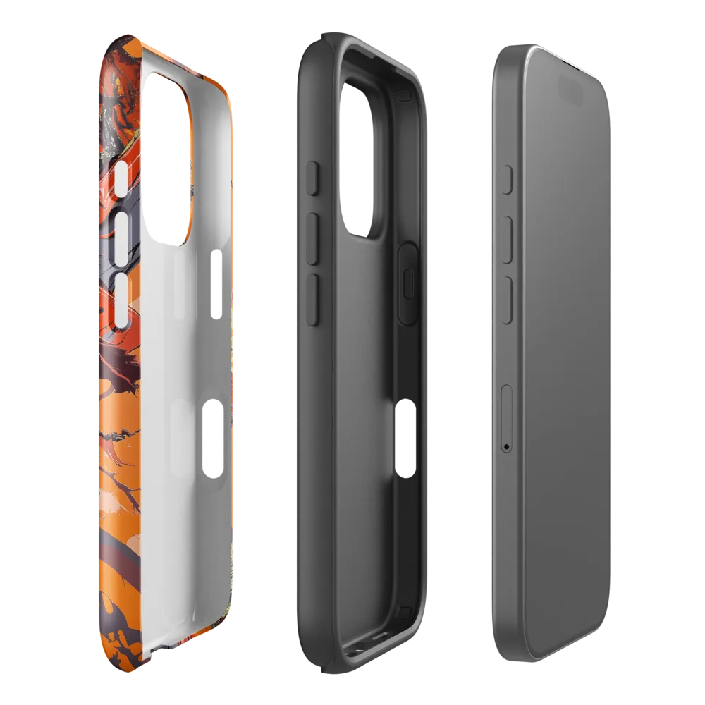 Life in Motion: An Abstract Tree | Phone Case |  16 Pro | Tough Case | Glossy