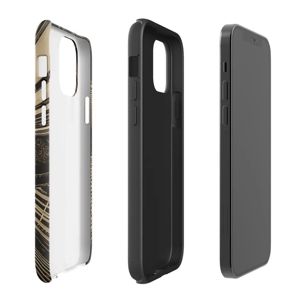 Urban Symphony: Aerial Perspective of City Life | Phone Case |  12 | Tough Case | Matte