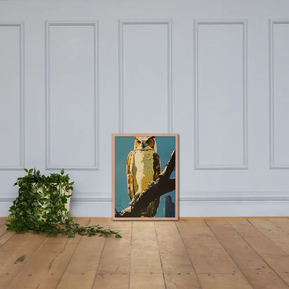The Guardian of the Urban Wild | Poster with Red oak Frame | 18″×24″
