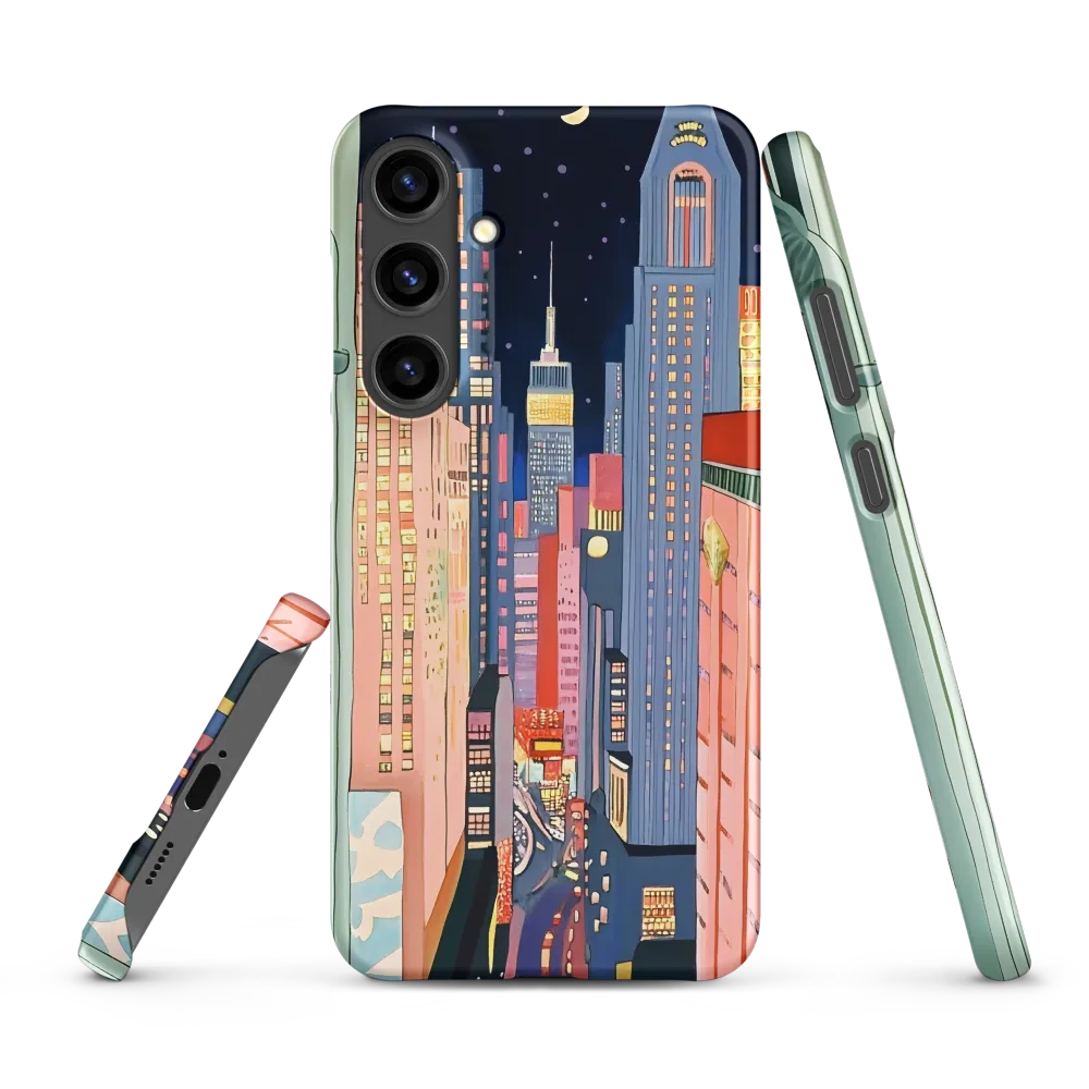 Urban Dreamscape: A Pop Art Night | Phone Case |  S24 Plus | Snap Case | Matte