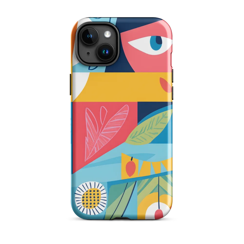 Vibrant Geometric Visage