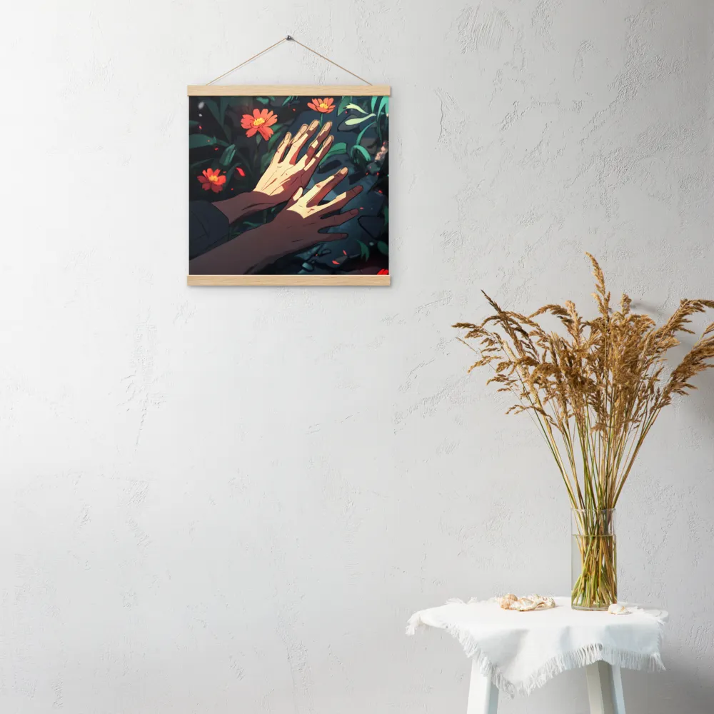 Whispers of Nature | Poster With Oak Wood Hanger | 16″×16″
