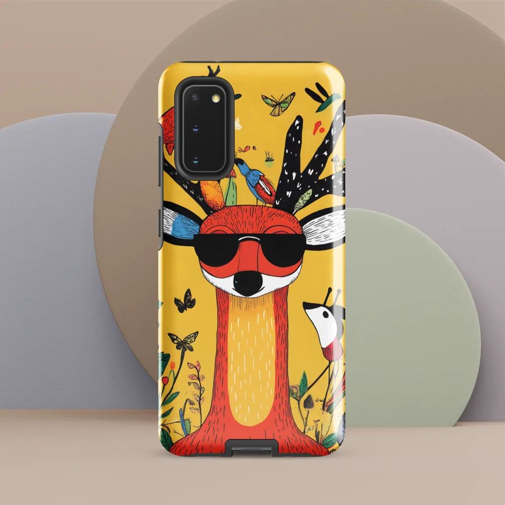 Playful Deer with Sunglasses