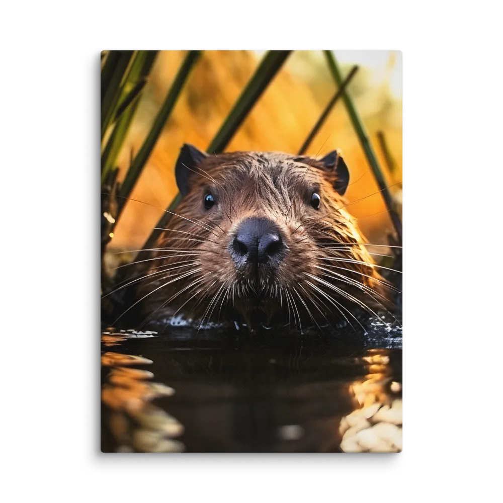 Beaver Serenity: A Natural Portrait | Canvas | 24″×32″