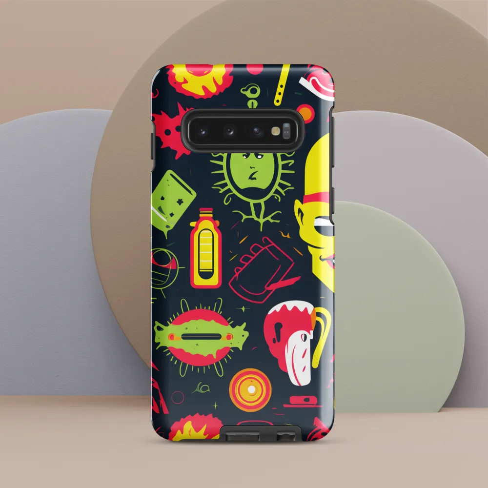 Neon Revelry: A Quirky Exploration of Modern Pop Art