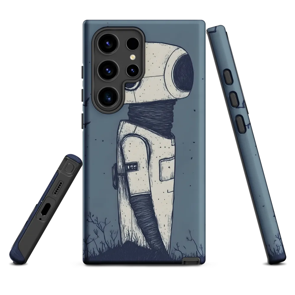 Contemplative Robot in a Barren Landscape