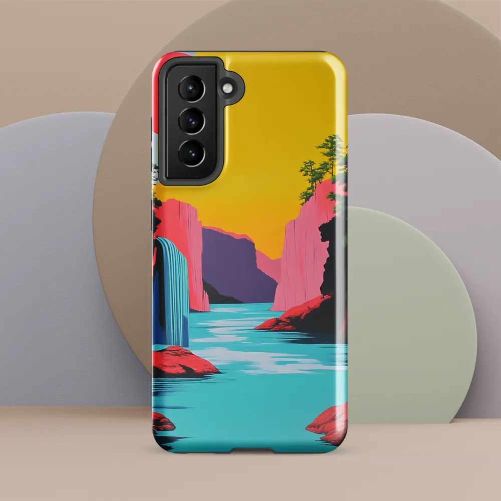 Dreamscape of Pink Cliffs and Turquoise Waters