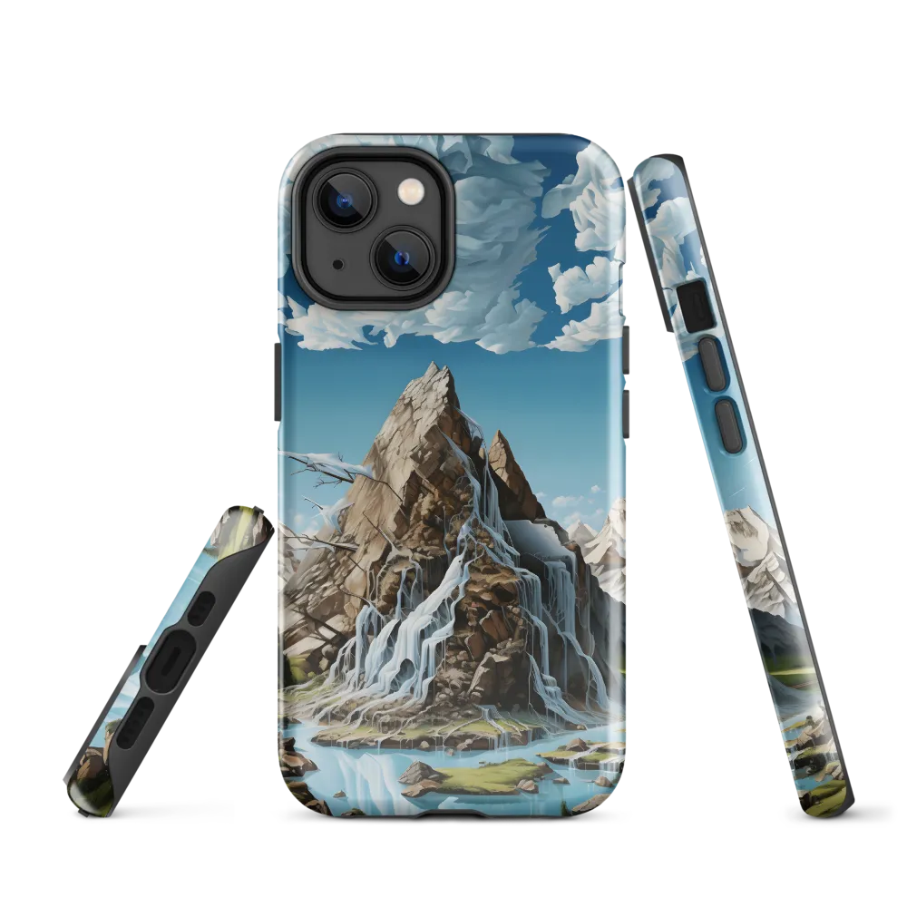 Majestic Cascade: A Mountain Masterpiece